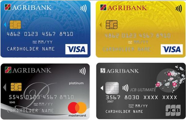 Các loại thẻ tín dụng ngân hàng Agribank