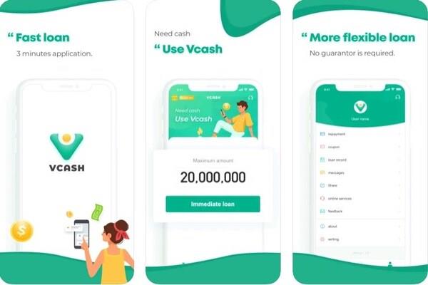 Vay tiền nhanh chóng với app VCash