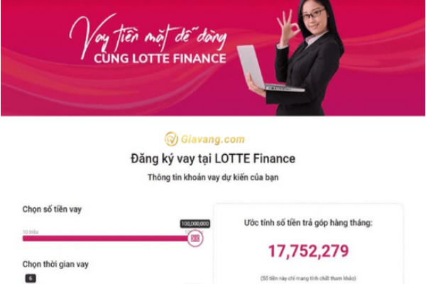 Đăng ký vay tiền tại  Lotte Finance dễ dàng 