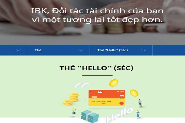 IBK Bank cung cấp dịch vụ đa dạng tại Việt Nam