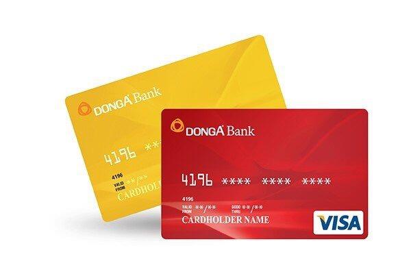 Các loại thẻ tín dụng tại ngân hàng DongA Bank có thể rút được tiền