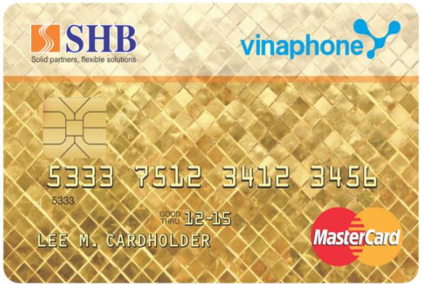 Thẻ tín dụng quốc tế SHB - vinaphone Mastercard
