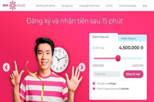 Vay tiền tại ATM Online, các thủ tục hoàn toàn được thực hiện ngay trên ứng dụng trực tuyến