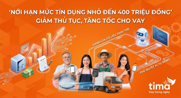 Nới hạn mức tín dụng nhỏ: Động lực số hóa quy trình thẩm định vốn