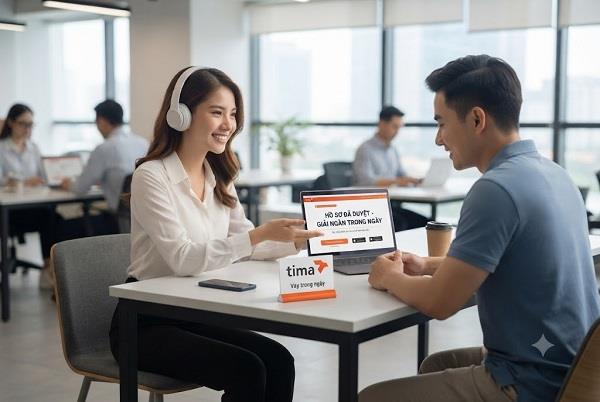 Khách hàng được tư vấn và hướng dẫn làm thủ tục vay bằng đăng ký ô tô không chính chủ