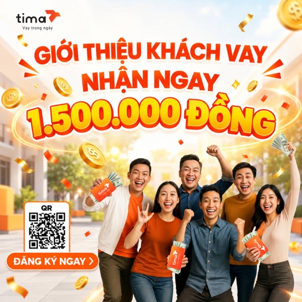 Giới thiệu khách vay nhận ngay hoa hồng 3.000.000Đ