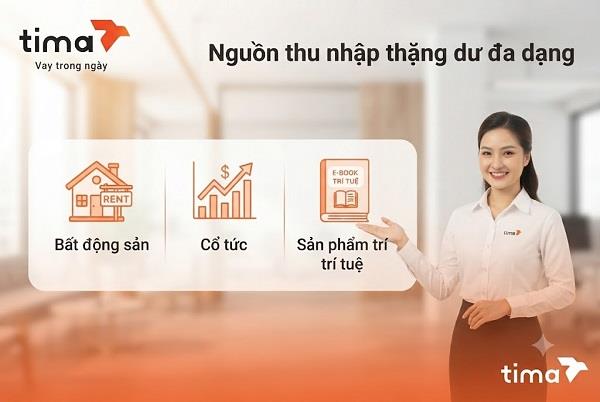 Tăng thu nhập thặng dư từ nhiều nguồn thu nhập khác nhau