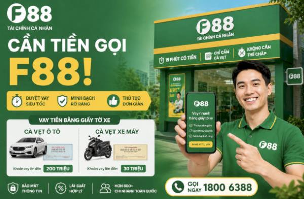 Vay tiền nhanh bằng app F88
