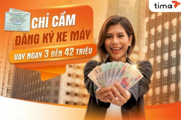 Vay tiền chỉ cầm đăng ký xe máy