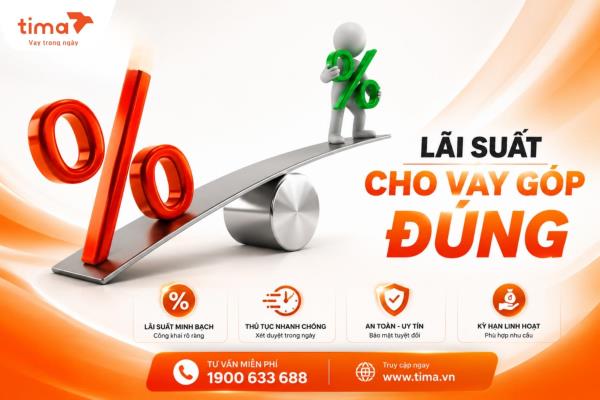lãi suất cho vay tiên ftrar góp