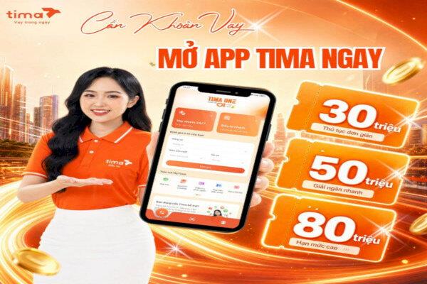 Vay tiền online trên Tima