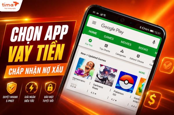 Lưu ý khi vay qua app vay tiền chấp nhận nợ xấu