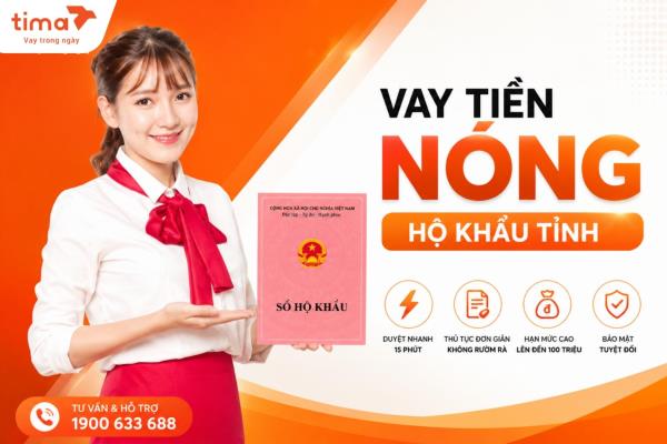 Vay tiền nóng theo hộ khẩu tỉnh