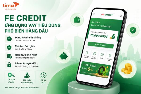 FE Credit - ứng dụng vay tiêu dùng phổ biến hiện nay