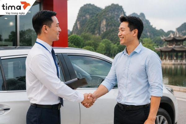 Tư vấn viên hỗ trợ giải đáp thắc mắc, giúp khách hàng nắm rõ quy trình và phương án vay phù hợp