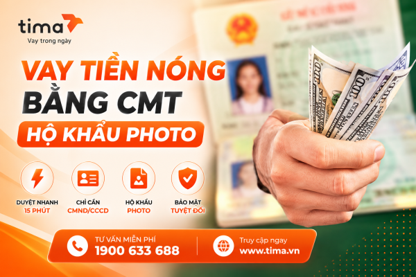 Vay tiền nóng bằng chứng minh thư, hộ khẩu photo