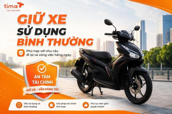 Vay bằng cavet xe máy không giữ đăng ký xe giúp khách hàng chủ động hơn trong việc đi lại và làm việc hằng ngày