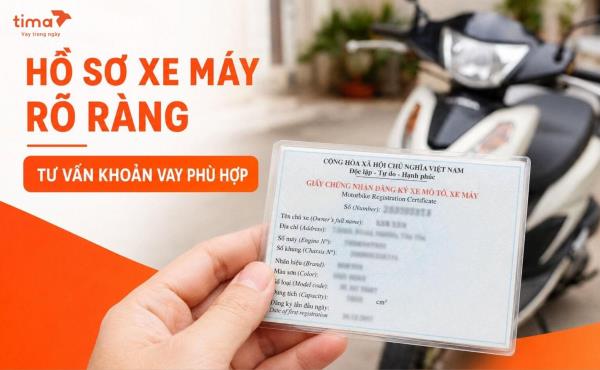 Giấy đăng ký xe máy là một trong những giấy tờ quan trọng khi đăng ký vay bằng cavet xe máy
