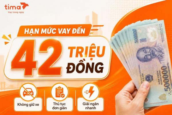 Khách hàng có thể được tư vấn hạn mức vay tối đa đến 42 triệu đồng tùy theo giá trị xe và hồ sơ thực tế
