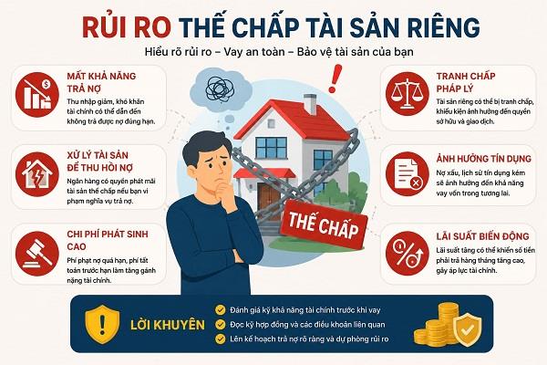Có thể mất khả năng trả nợ khi thế chấp tài sản nếu không có kế hoạch trả nợ