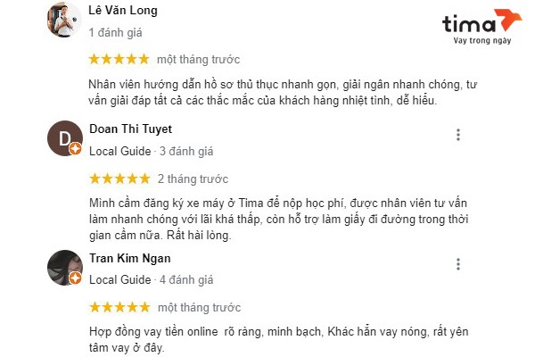Khách hàng nói gì về Tima